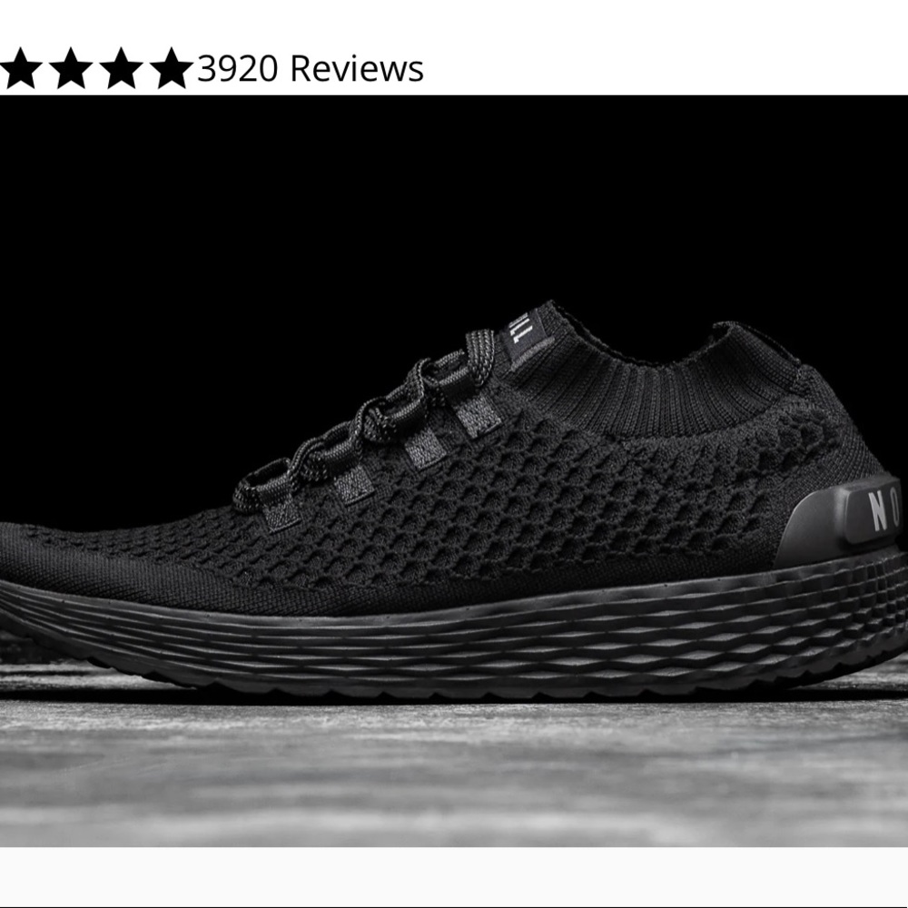 VGUC No Bull BLACK KNIT RUNNER (MEN'S) - 12